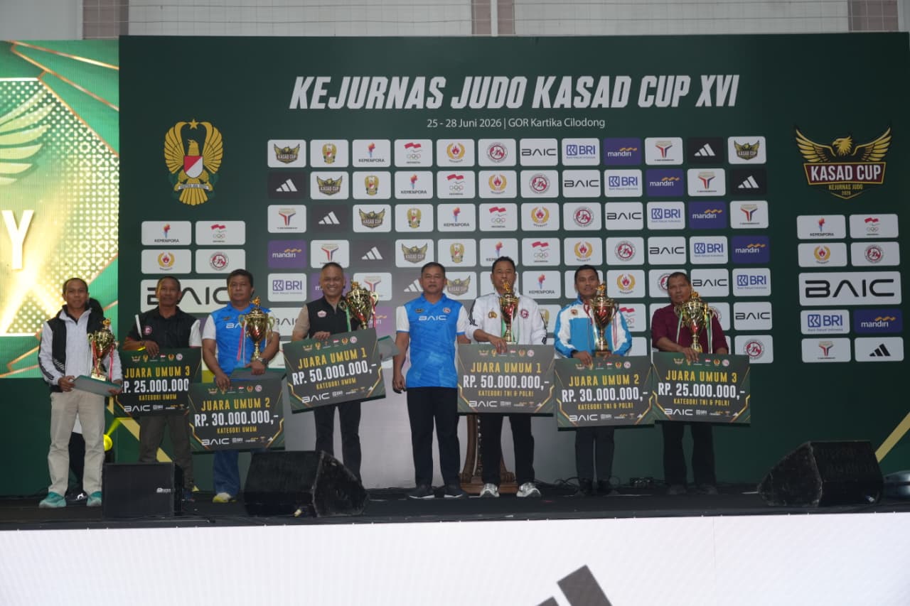 Kejuaraan Nasional (Kejurnas) Judo Piala Kasad XVI Tahun 2026. (Foto/Dispenad)
