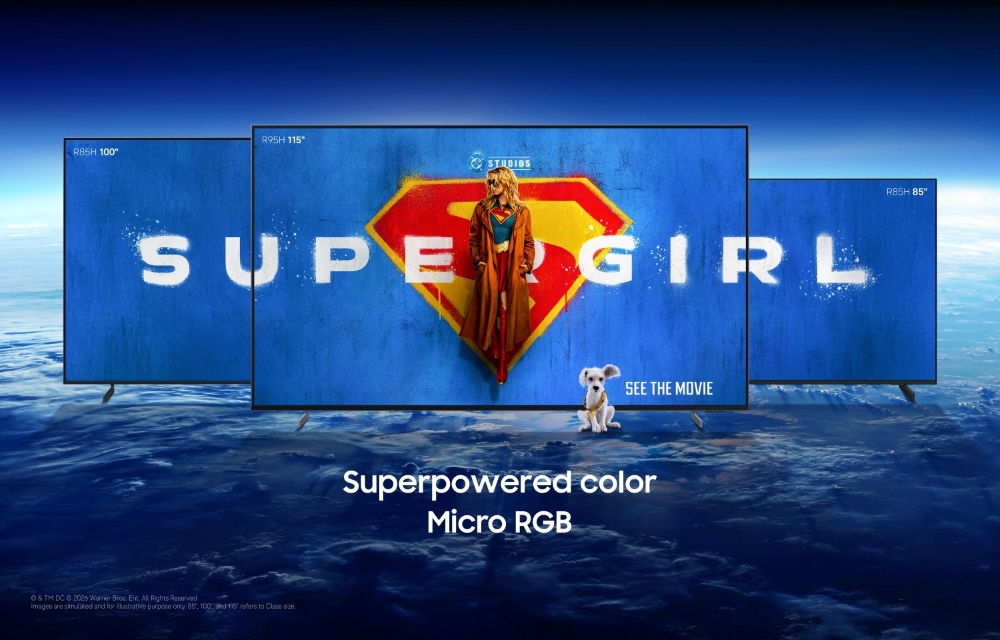 Samsung kerja sama dengan Warner Bros. Pictures dan DC Studios hadirkan Supergirl di rumah. (BeritaNasional/Samsung)