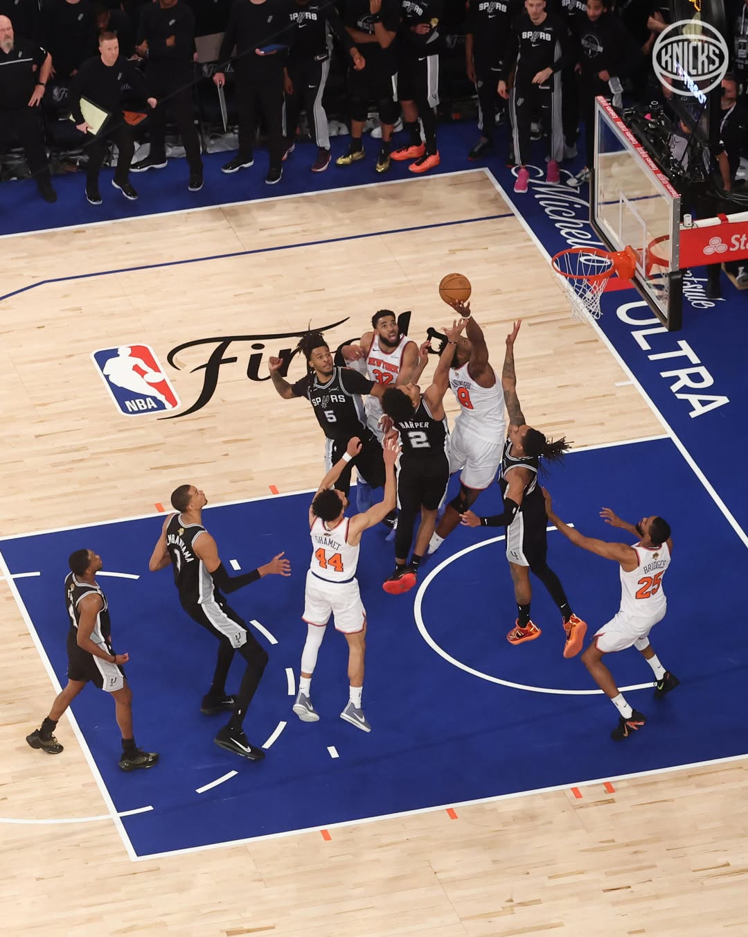 Laga Finals NBA game 4 Knicks vs Spurs. (Foto/Instagram Knicks)