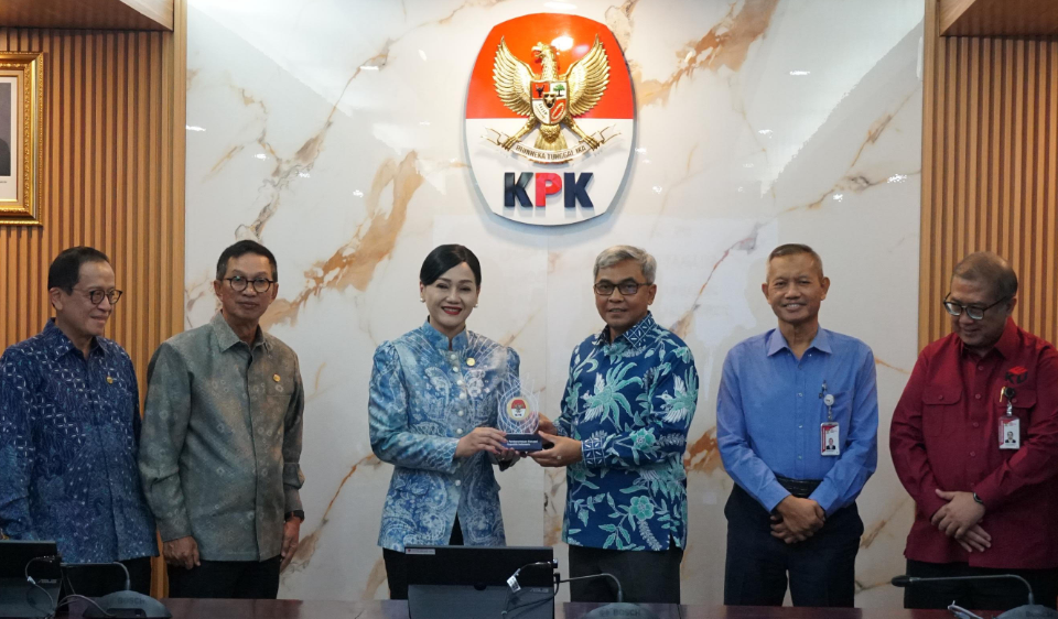 KPK dan OJK perbarui nota kesepahaman baru. (BeritaNasional/Lydia)