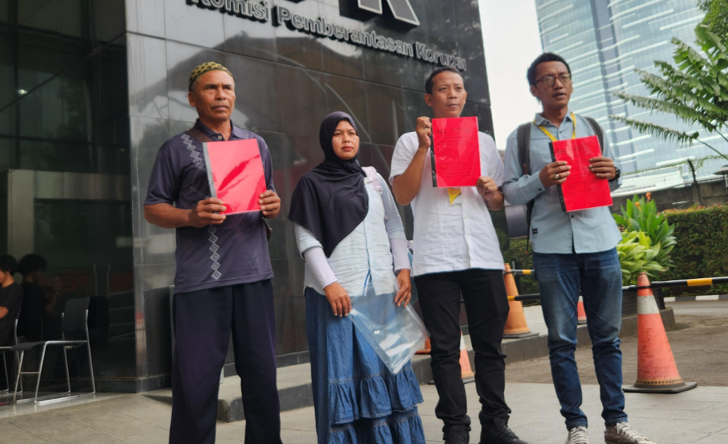 LSBH NTB laporkan dugaan pelanggaran relokasi Warga KEK Mandalika ke KPK. (Foto/Ist)