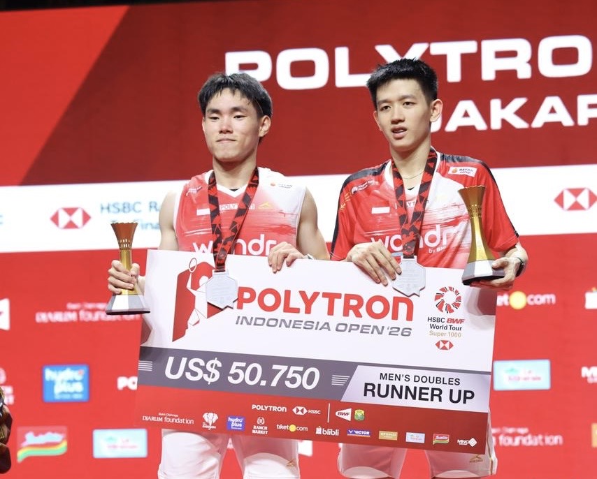 Langkah Raymond/Joaquin di Final BWF Super 1000 Perkuat Optimisme Regenerasi Bulu Tangkis Indonesia. (Foto/BNI)