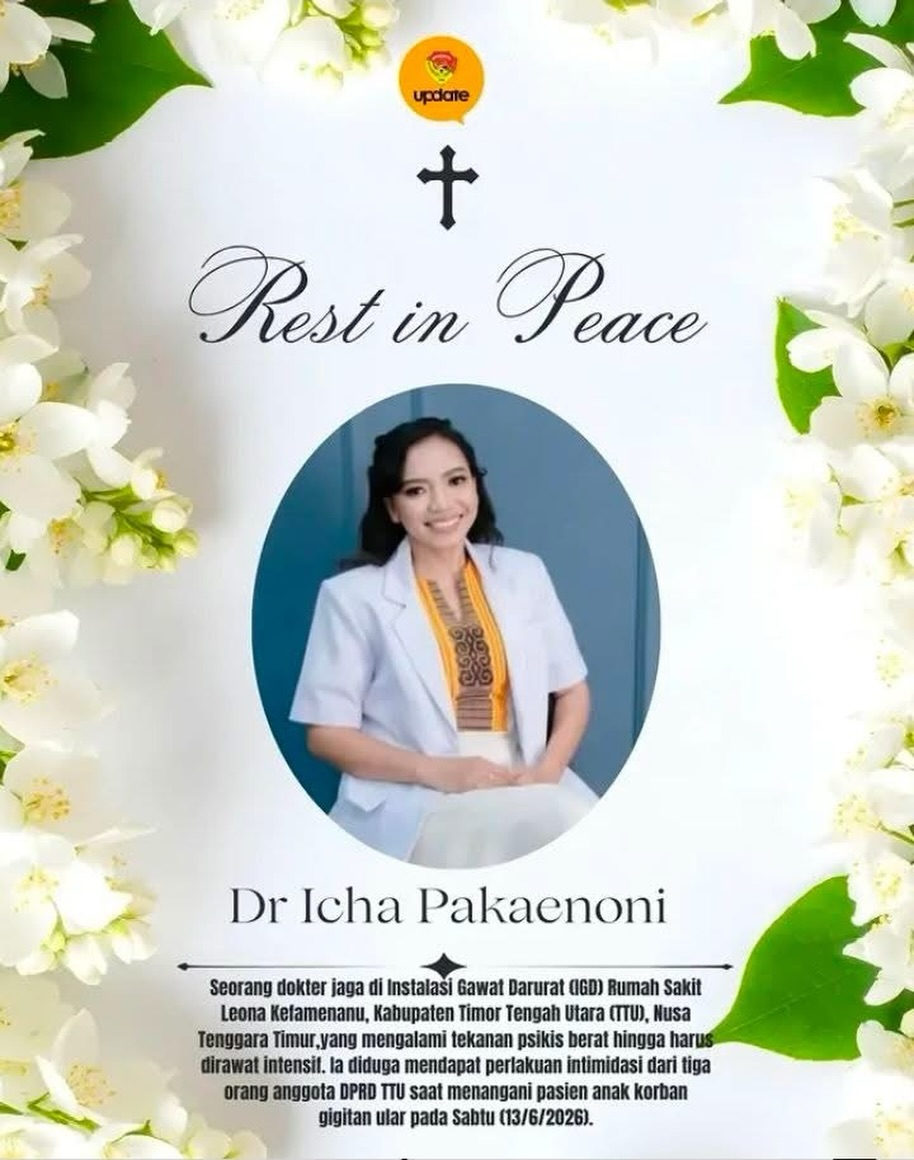 Dokter Icha Pakaenoni, dokter yang diduga diintimidasi oleh 3 Anggota DPRD Timor Tengah Utara, NTT. (BeritaNasional/X ichaaaww)