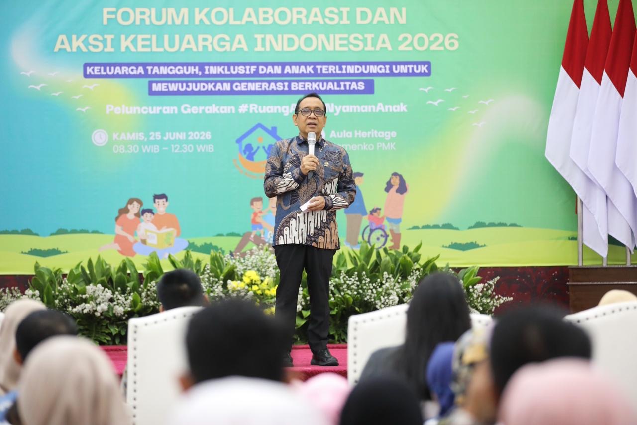 Menko PMK Luncurkan Gerakan RANA untuk Perkuat Perlindungan Anak di Berbagai Ruang. (Foto/Kemenko PMK)