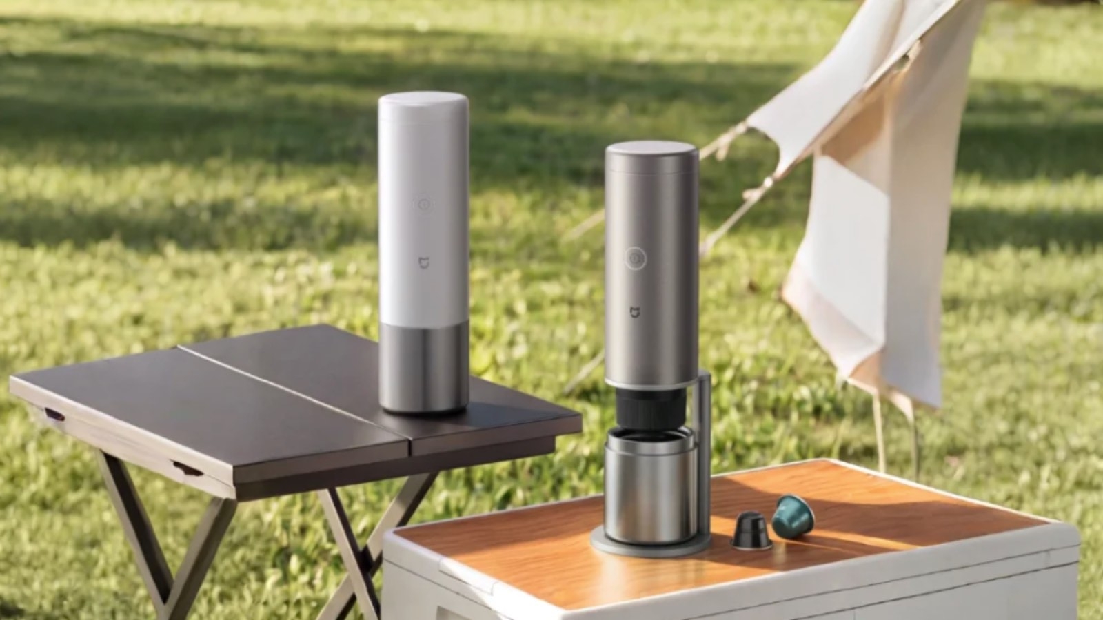 Mijia Portable Coffee Machine yang akan diluncurkan di Tiongkok. (BeritaNasional/Xiaomi)