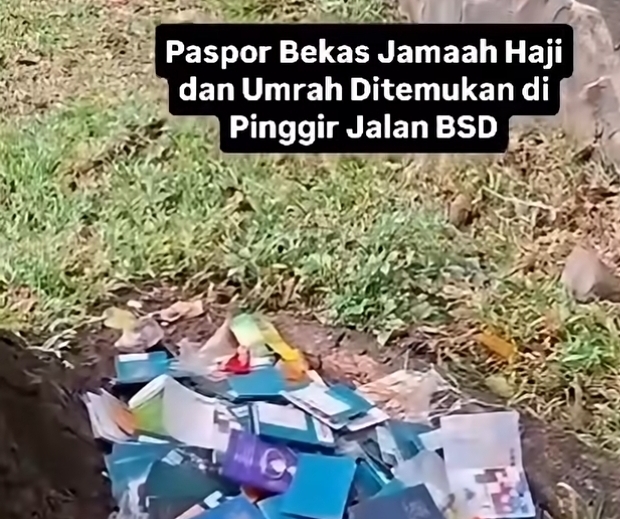 Misteri Paspor Berserakan di BSD. (Foto/istimewa)