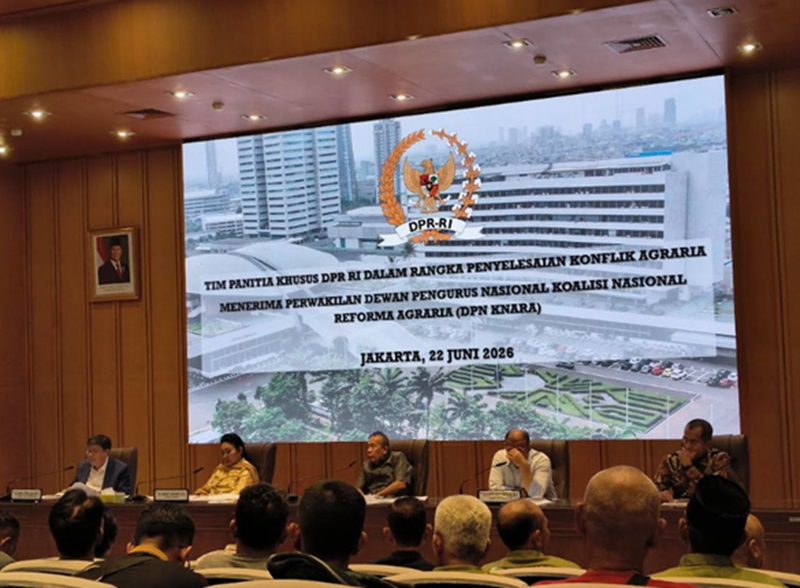 Pansus konflik agraria terima aspirasi (Beritanasional/Ahda)