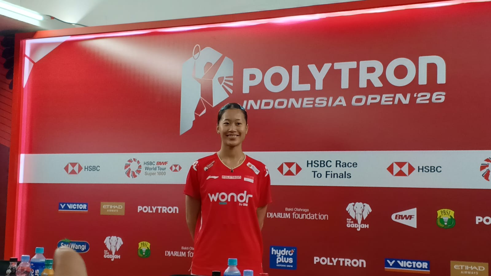 Tunggal putri Indonesia Putri Kusuma Wardani. (BeritaNasional/Hamdi)