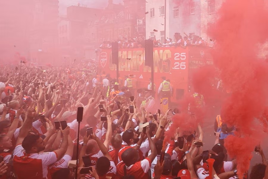 Penantian 22 Tahun Berakhir, Arsenal Gelar Parade Trofi Liga Premier. (Foto/Arsenal.com)