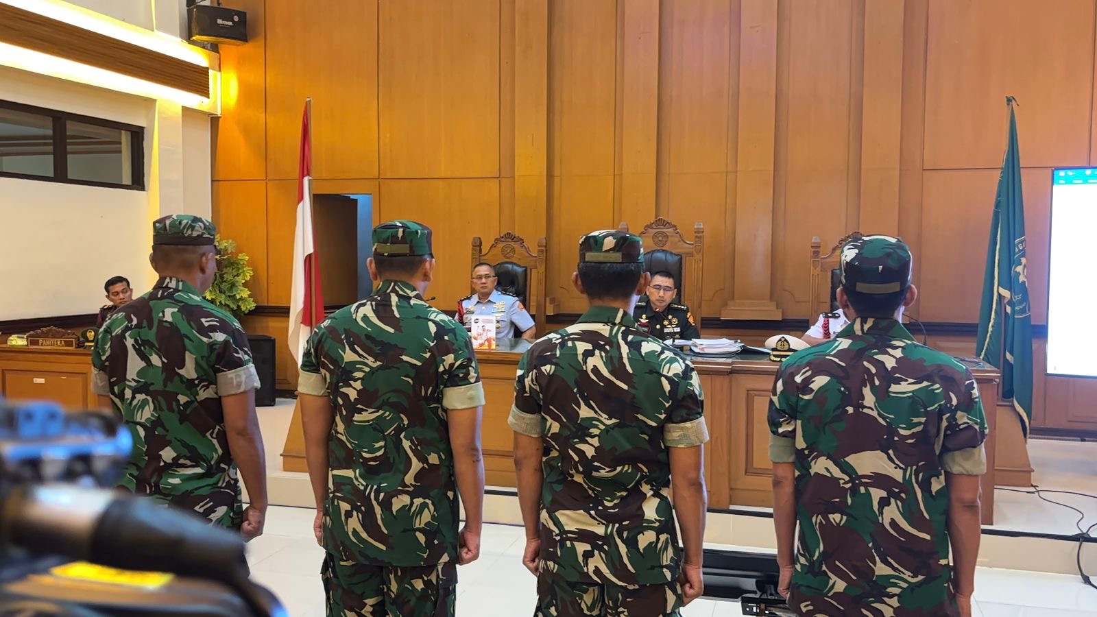 Penyiraman Air Keras Andrie Yunus, 4 Terdakwa BAIS TNI Dituntut 2,5 Tahun. (Foto/istimewa)