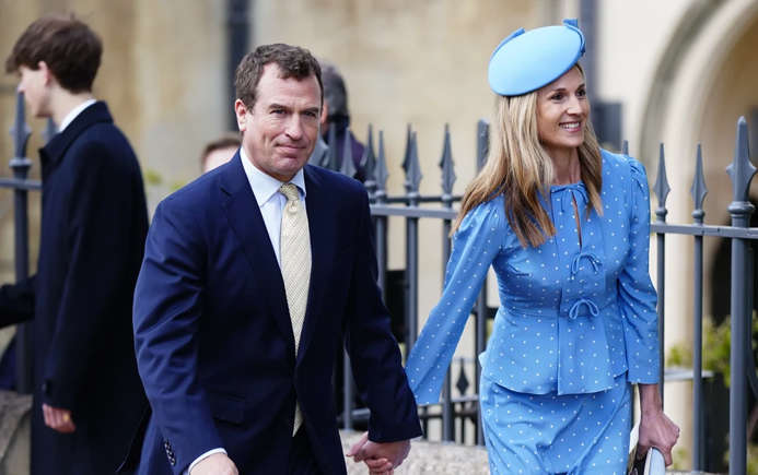 Cucu tertua Ratu Elizabeth, Peter Phillips dengan Harriet Sperling. (BeritaNasional/X The Only Duchess)
