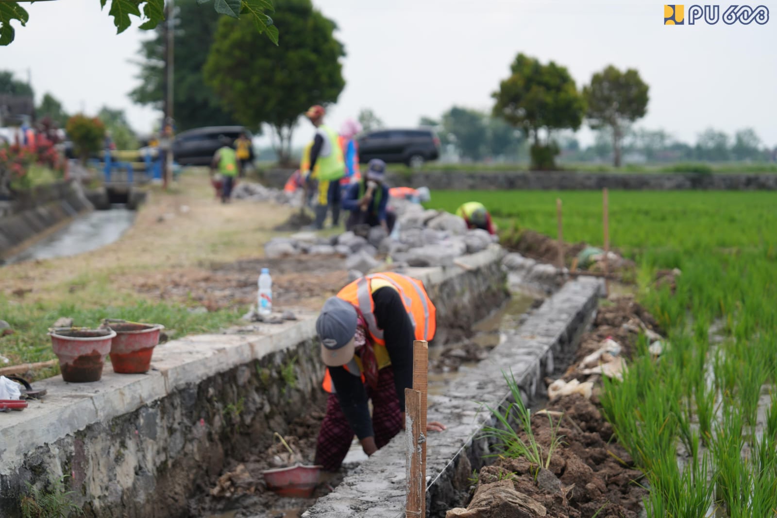 Pembangunan infrastruktur berbasis masyarakat. (BeritaNasional/KemenPU)