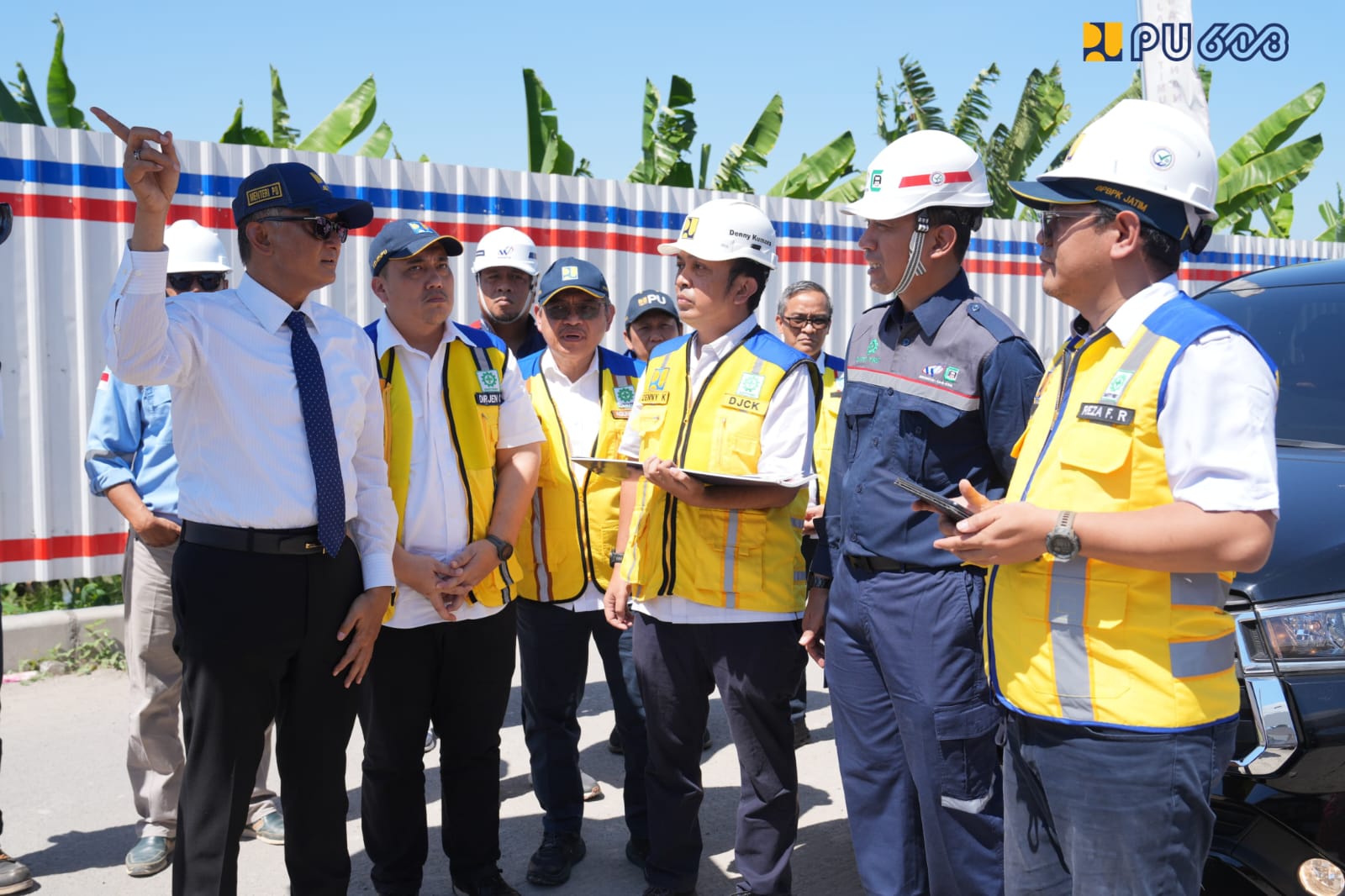 Menteri PU Dody Hanggodo memberikan araha. (BeritaNasional/KemenPU)