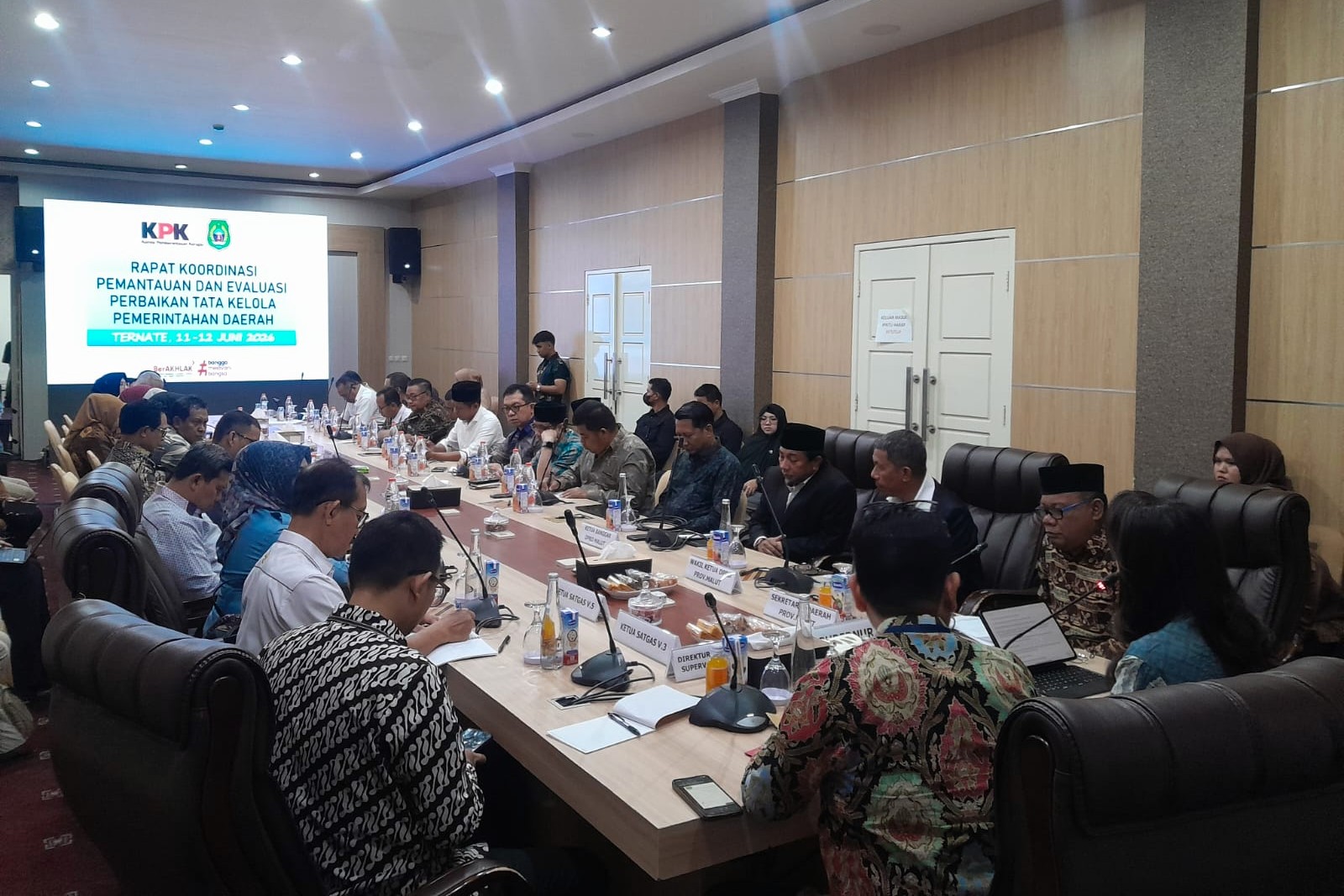 Rapat koordinasi KPK. (BeritaNasional/Panji)