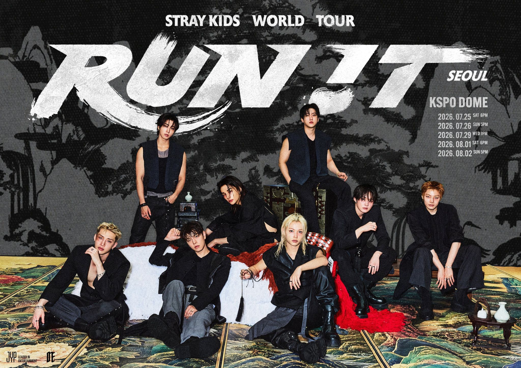 Stray Kids umumkan tur dunia RUN IT bagian pertama. (BeritaNasional/IG Stray Kids)