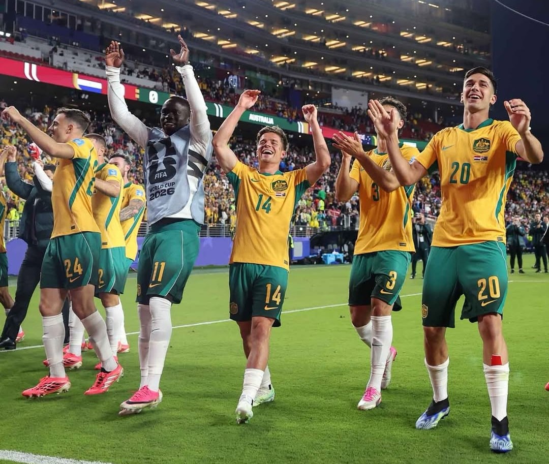 Timnas Australia berselebrasi usai lolos ke 32 besar Piala Dunia 2026. (Foto/Instagram FIFA)