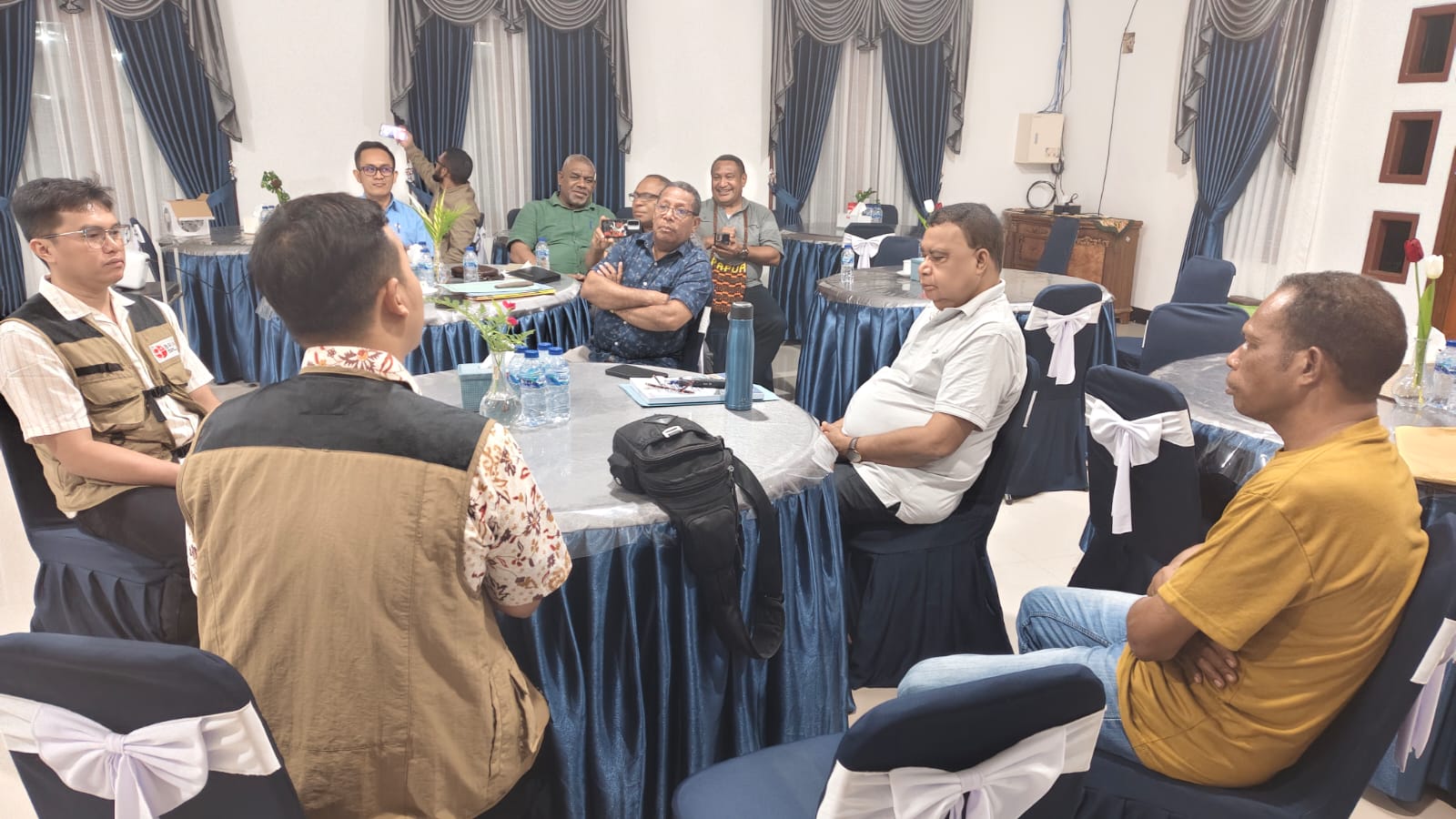 Audiensi perwakilan BRIN dengan Pemkab Kepulauan Yapen Papua. (Foto/doc BRIN)