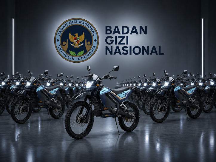 Emmo JVX GT, salah satu jenis motor yang dipesan eks Kepala dan Wakil Kepala BGN. (BeritaNasional/Emmo/Generated with ChatGPT)