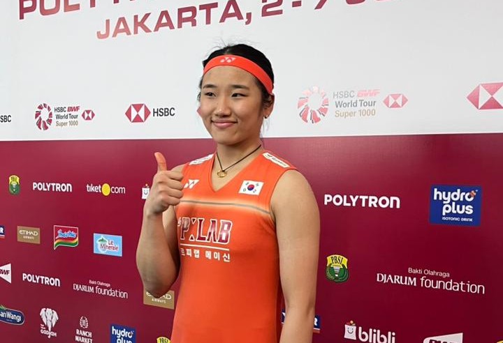 Tunggal putri bulu tangkis Korsel An Se Young. (BeritaNasional/Ajeng Tiara)