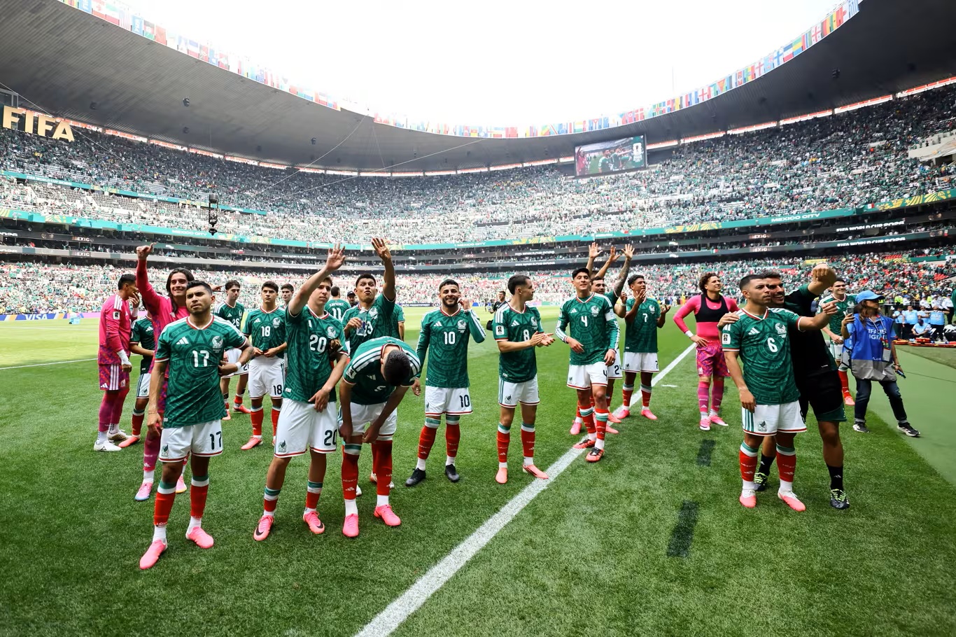 Pertandingan Meksiko vs Afrika Selatan. (Foto/FIFA)