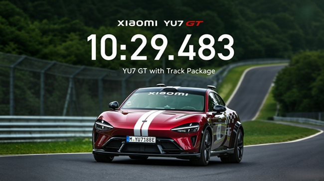 Xiaomi YU7 GT Jadi Mobil Tanpa Sopir Pertama yang Cetak Rekor di Nurburgring. (Foto/Carnewschina/Xiaomi)