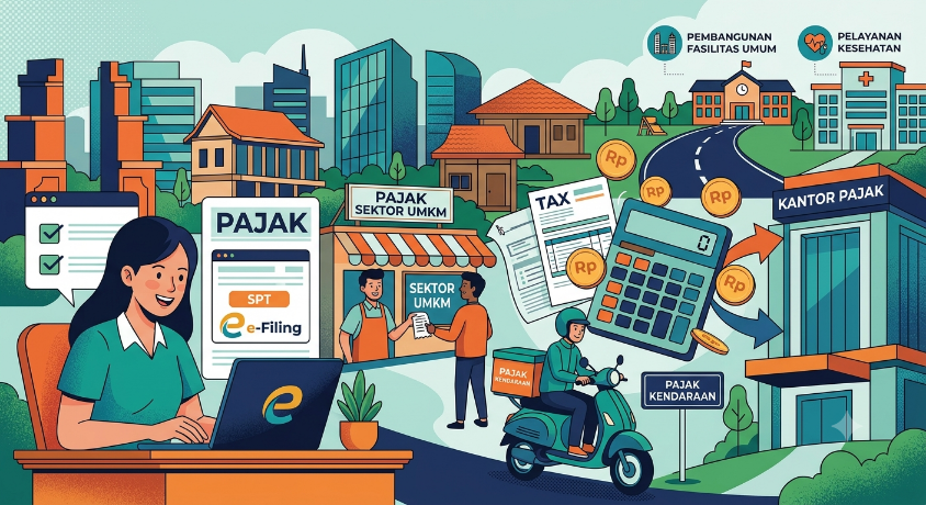 Peringatan 14 Juli - Hari Pajak Nasional. (BeritaNasional/ChatGPT)