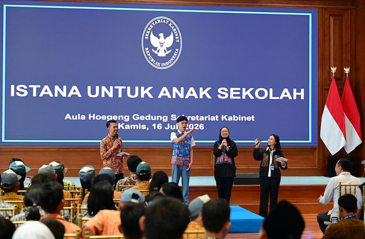Sebanyak 164 siswa disabilitas belajar di Istana Negara, Jakarta. (Foto/BPMI)