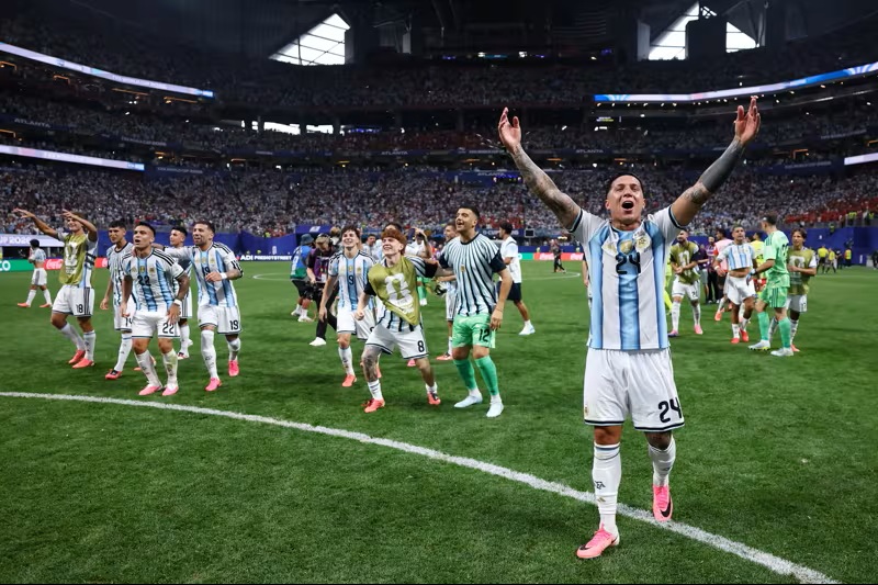 Timnas Argentina usai melawan Mesir di Piala Dunia 2026. (Foto/FIFA)