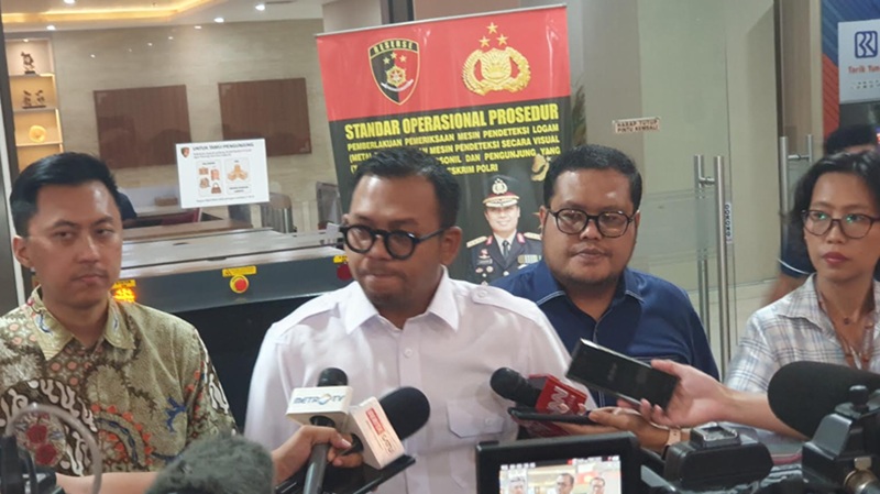 Pengacara dua tersangka, Andi Hioe dan Jasen Hioe, Rizky Hariyo Wibowo (Beritanasional/Bachtiar)