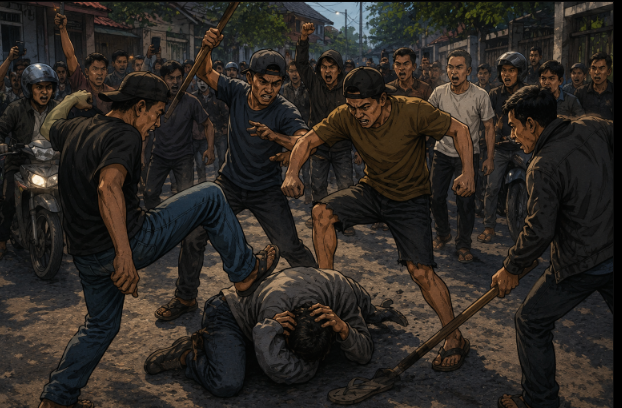 Ilustrasi main hakim sendiri. (BeritaNasional/ChatGPT)