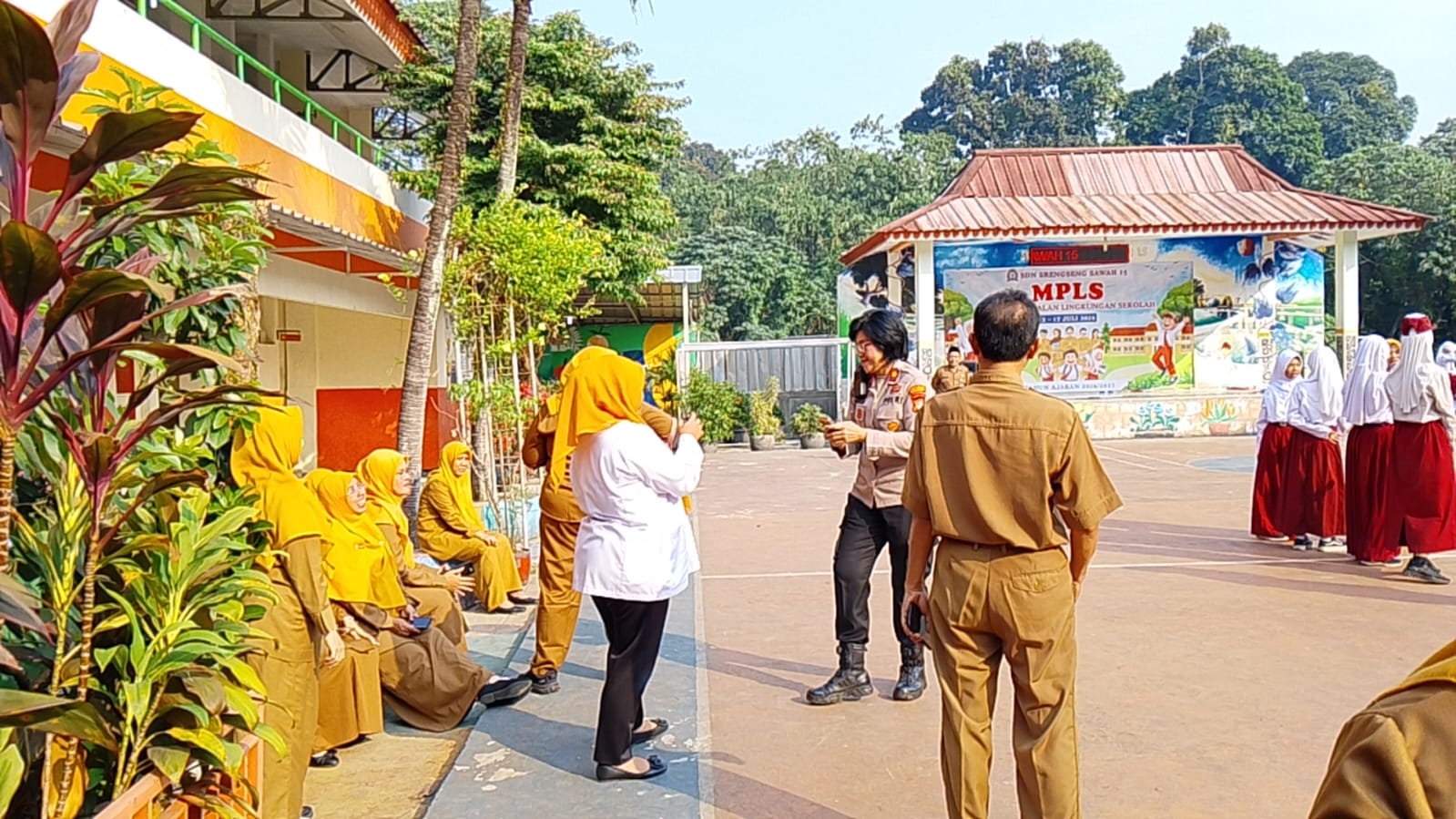 Ancaman Bom di SDN Srengseng Sawah 15. (Foto/Istimewa)