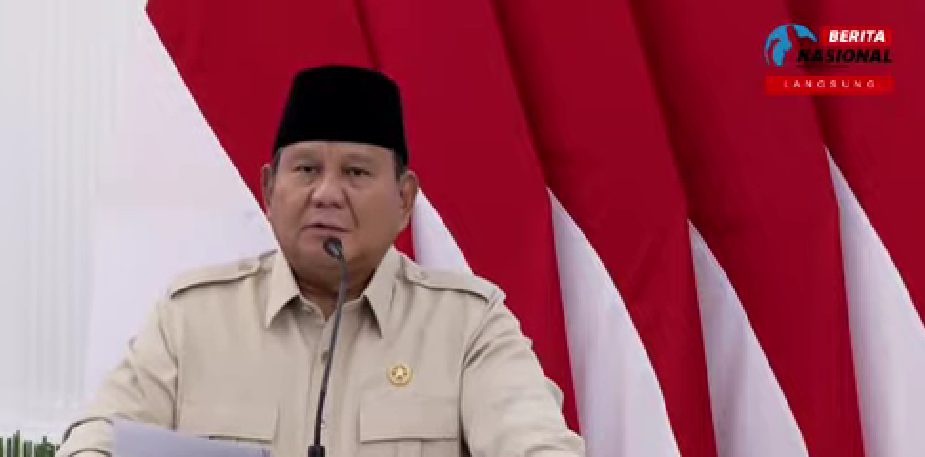 Presiden Prabowo. (Foto/Tangkapan Layar)