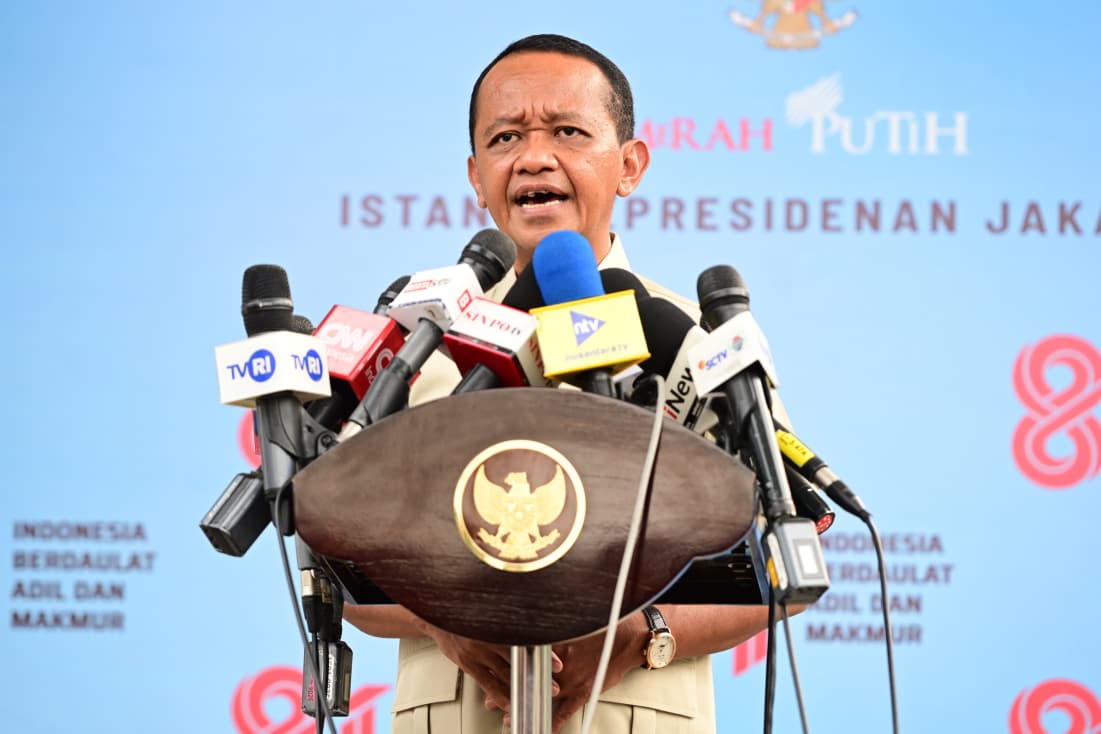 Menteri ESDM Bahlil Lahadalia di Istana Negara, Jakarta, Selasa (28/7/2026). (BeritaNasional/BPMI Setpres)