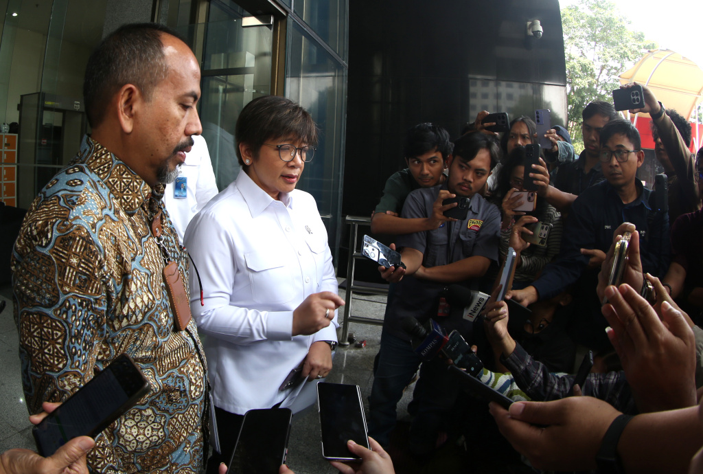 Plh Kepala Badan Gizi Nasional (BGN) Agustina Arumsari sambangi KPK. (BeritaNasional/Oke Atmaja)