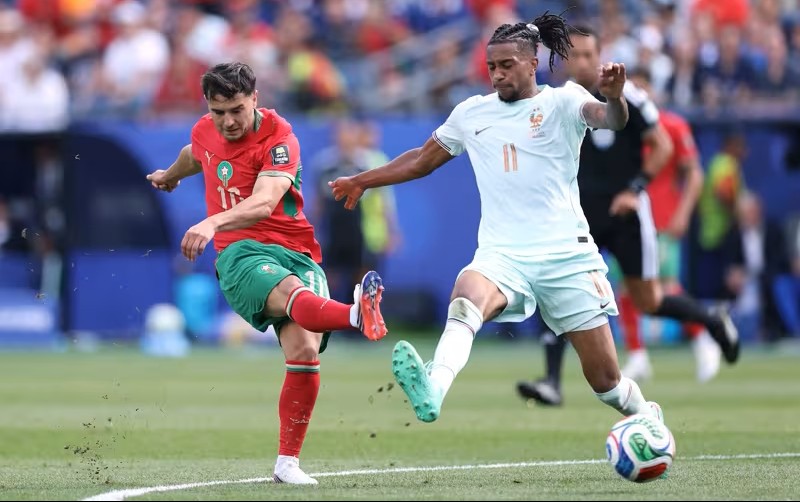Laga Prancis vs Maroko di perempat final Piala Dunia 2026. (Foto/FIFA)