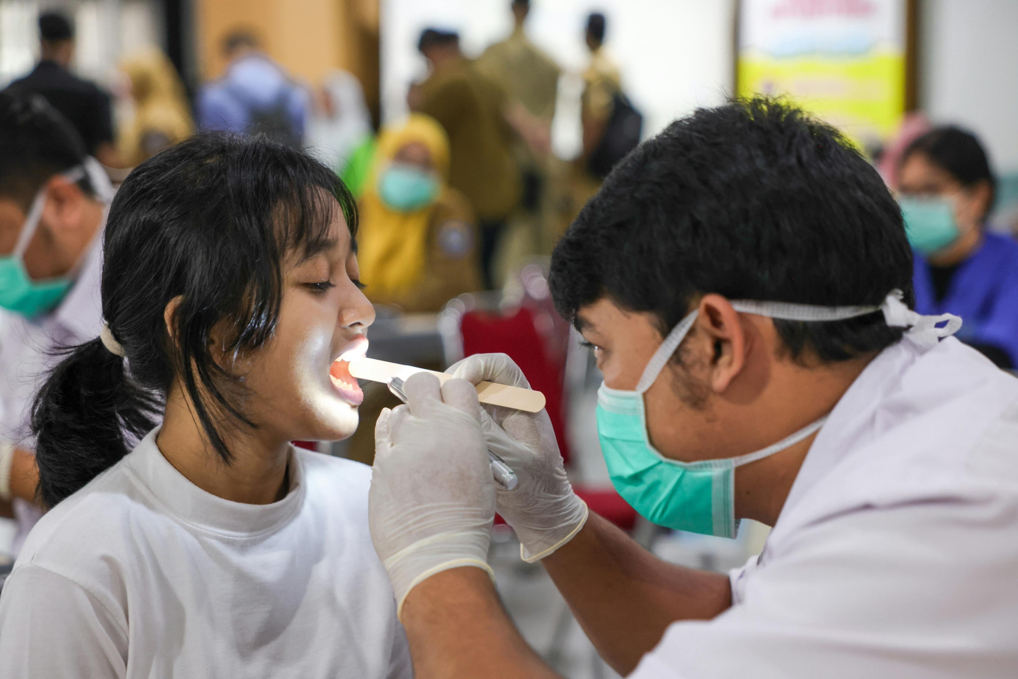 Cek Kesehatan Gratis pada anak. (Foto/Kemenkes)