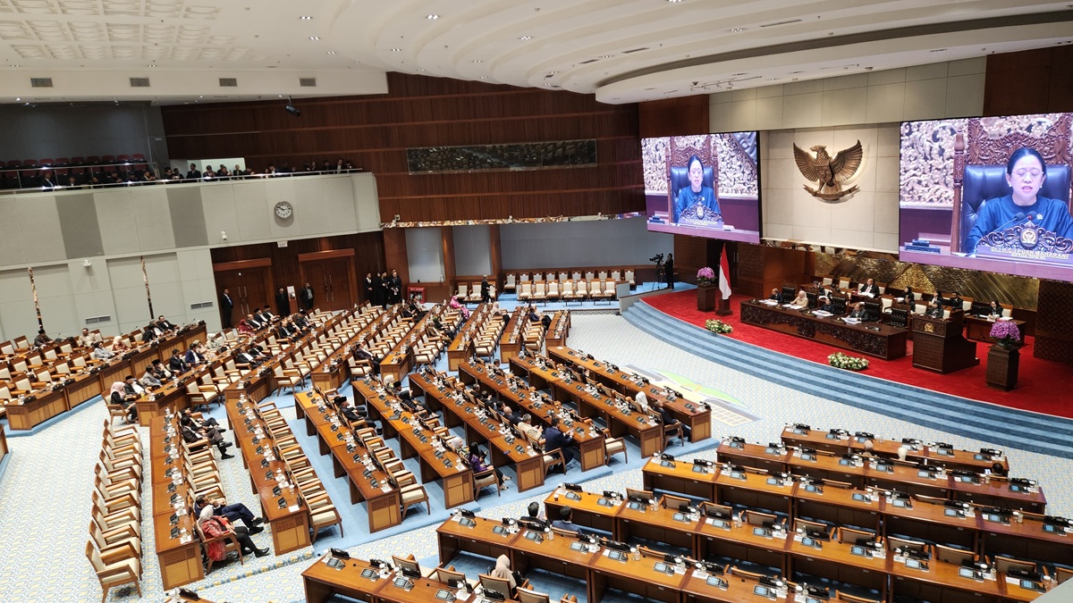 Rapat paripurna DPR RI. (BeritaNasional/Ahda)