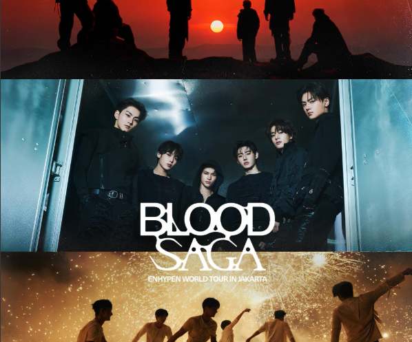 ENHYPEN World Tour BLOOD SAGA in Jakarta. (BeritaNasional/IG PK Entertainment)