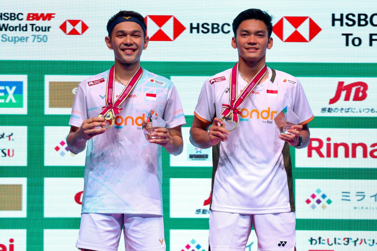 Ganda putra Indonesia, Fajar Alfian/Muhammad Shohibul Fikri. (Foto/PBSI)