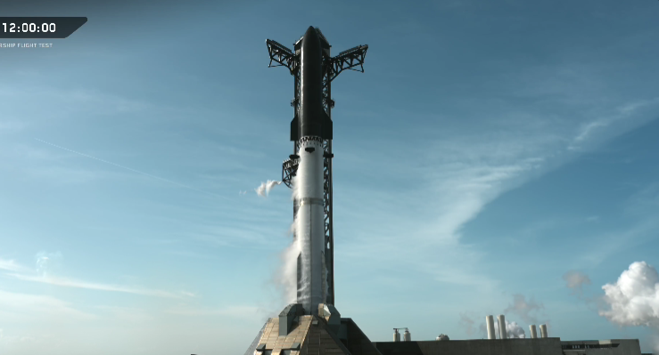 Detik-ddetik peluncuran Starship V3 Milik SpaceX dibatalkan saat mesin menyala. (Foto/X SpaceX)