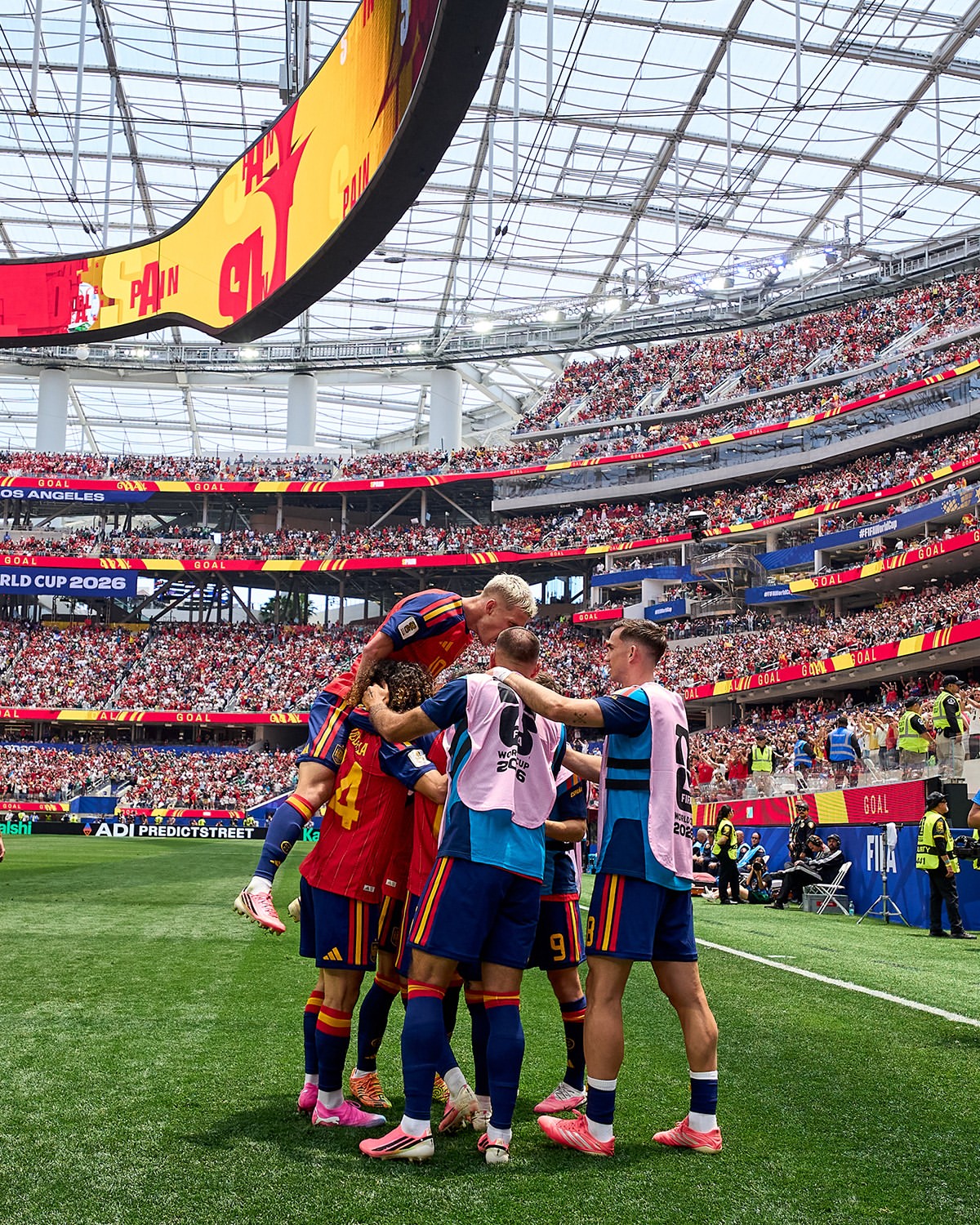 Laga Spanyol vs Austria di Piala Dunia 2026. (Foto/Instagram Timnas Spanyol)