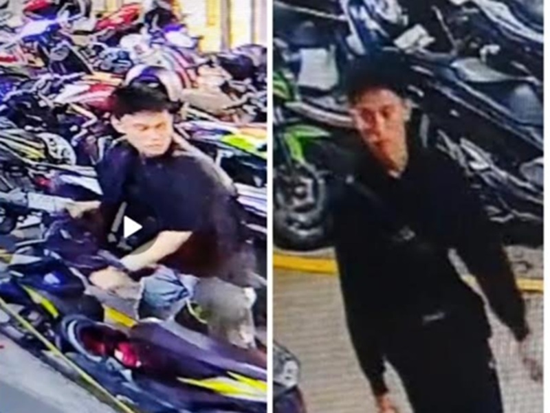 Modus pencuri motor tukar plat nomor (Beritanasional/Bachtiar)