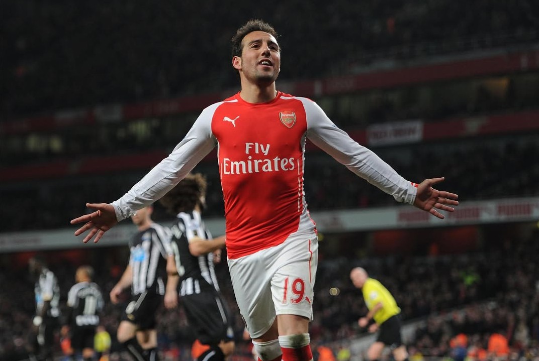 Pesepak bola Santi Cazorla saat berseragam Arsenal pada periode 2012-2018. (Foto/Instagram Santi Cazorla)