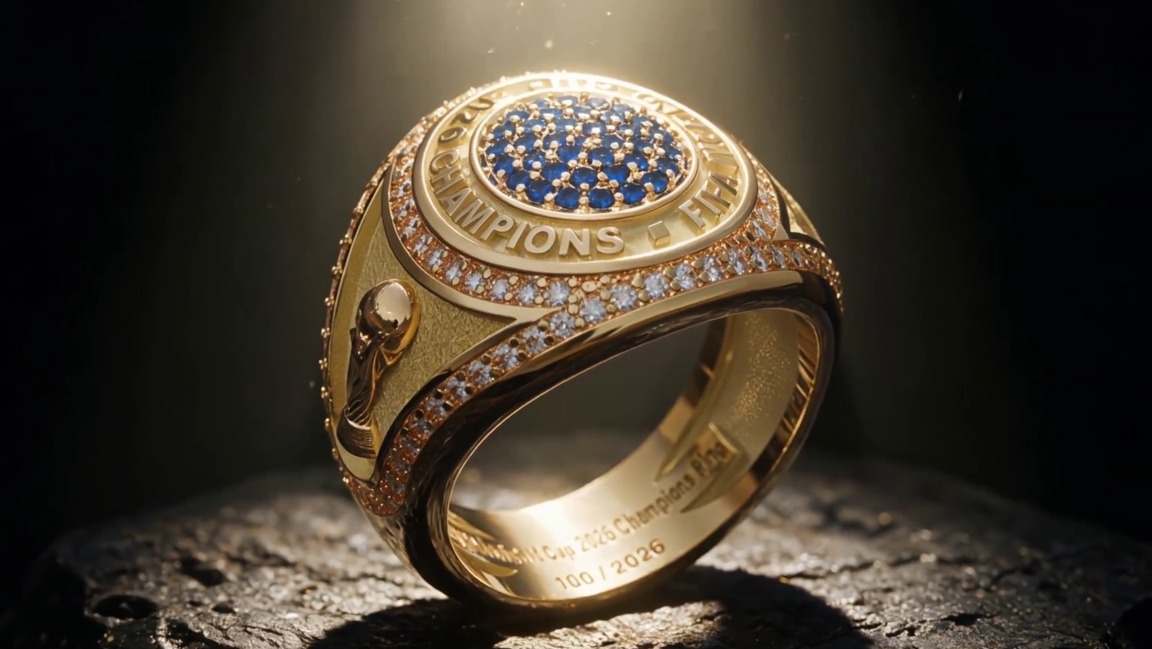 Cincin yang bakal diberikan kepada juara Piala Dunia FIFA 2026. (Foto/FIFA)