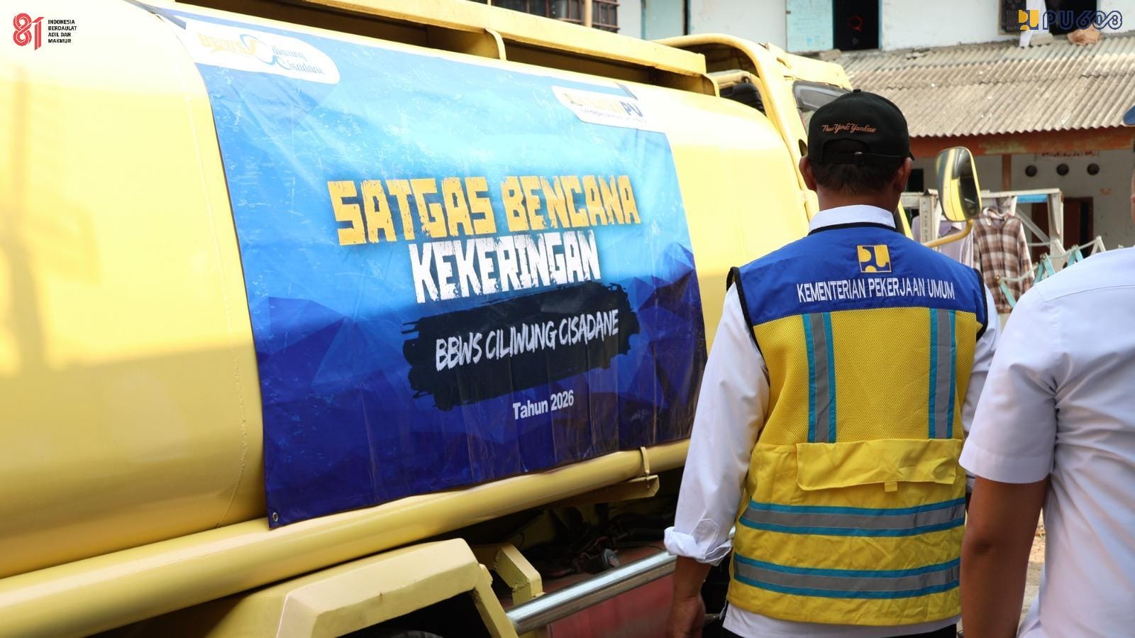 Satgas bencana kekeringan Kementerian PU. (BeritaNasional/KemenPU)