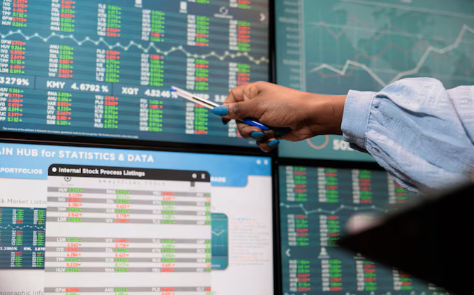 Ilustrasi bursa saham Nasdaq. (BeritaNasional/Freepik)