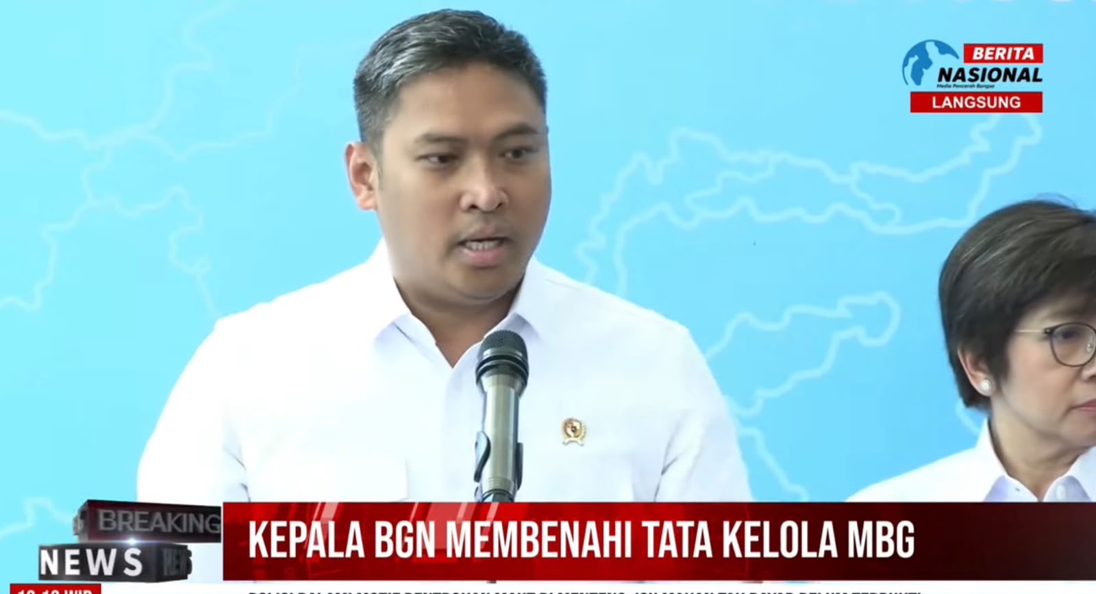 Kepala Badan Gizi Nasional (BGN) Sudaryono. (Foto/BeritaNasional TV)