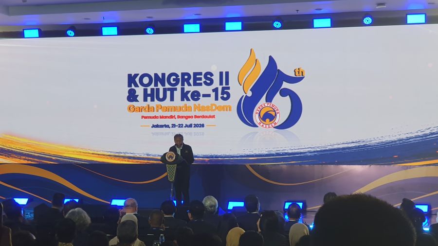 Kongres II dan HUT ke-15 Garda Pemuda NasDem. (BeritaNasional/Bachtiarudin Alam)