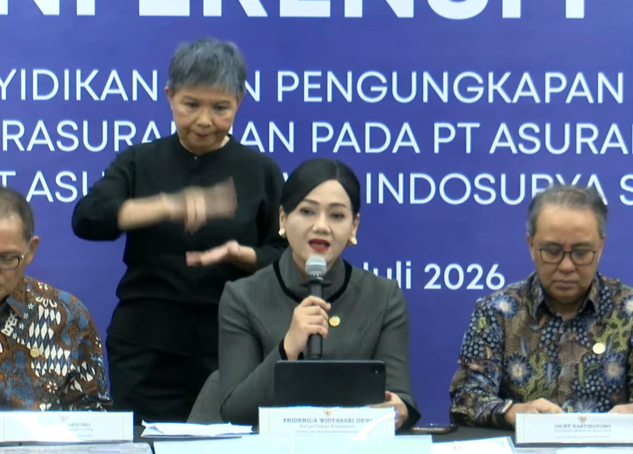 Ketua Dewan Komisioner OJK Friderica Widyasari Dewi. (Foto/Tangkapan layar)