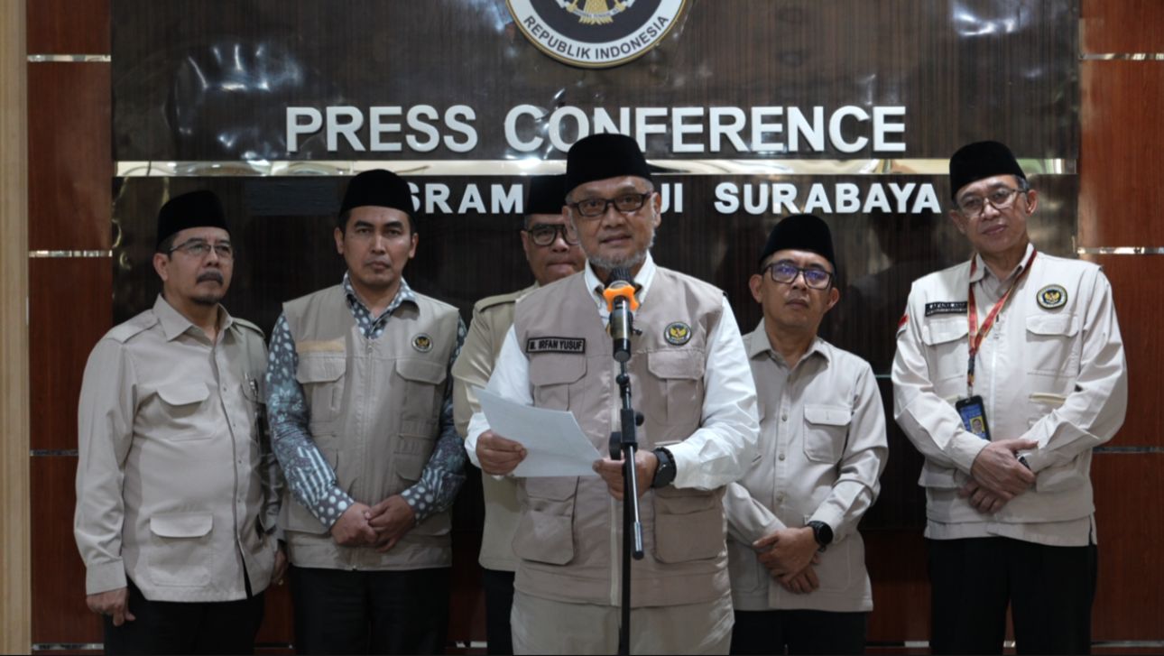 Menteri Haji dan Umrah Moch. Irfan Yusuf secara resmi menutup operasional penyelenggaraan ibadah haji 1447 Hijriah/2026. (Foto/Kemenhaj)